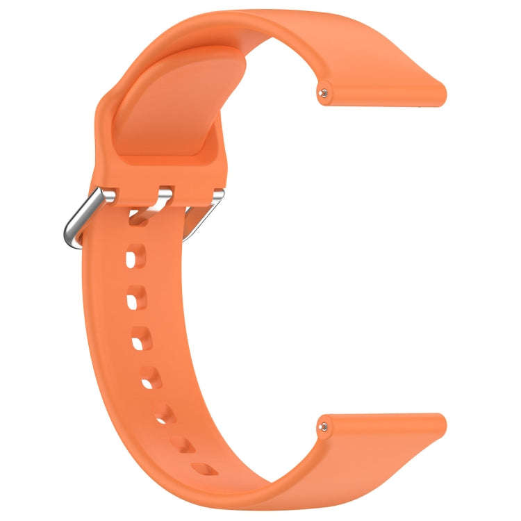 24mm Universal Small Waist Silicone Watch Band(Orange)