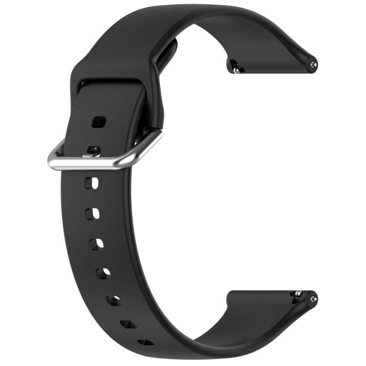 24mm Universal Small Waist Silicone Watch Band(Black)