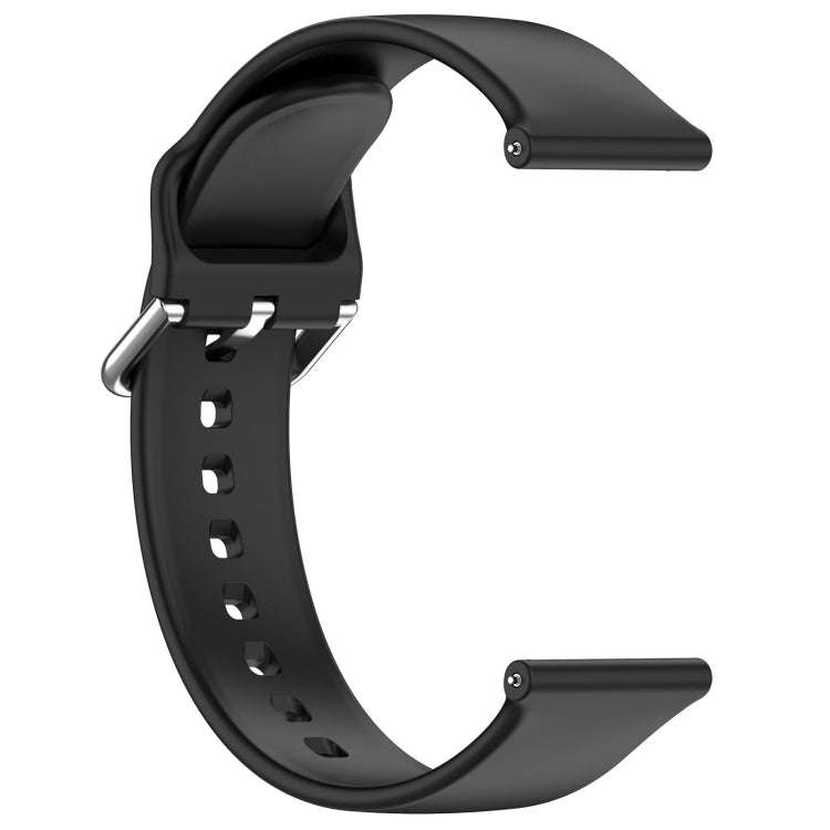 24mm Universal Small Waist Silicone Watch Band(Black)