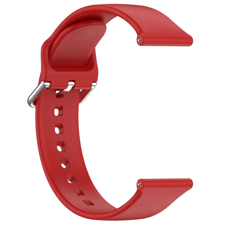 24mm Universal Small Waist Silicone Watch Band(Red)