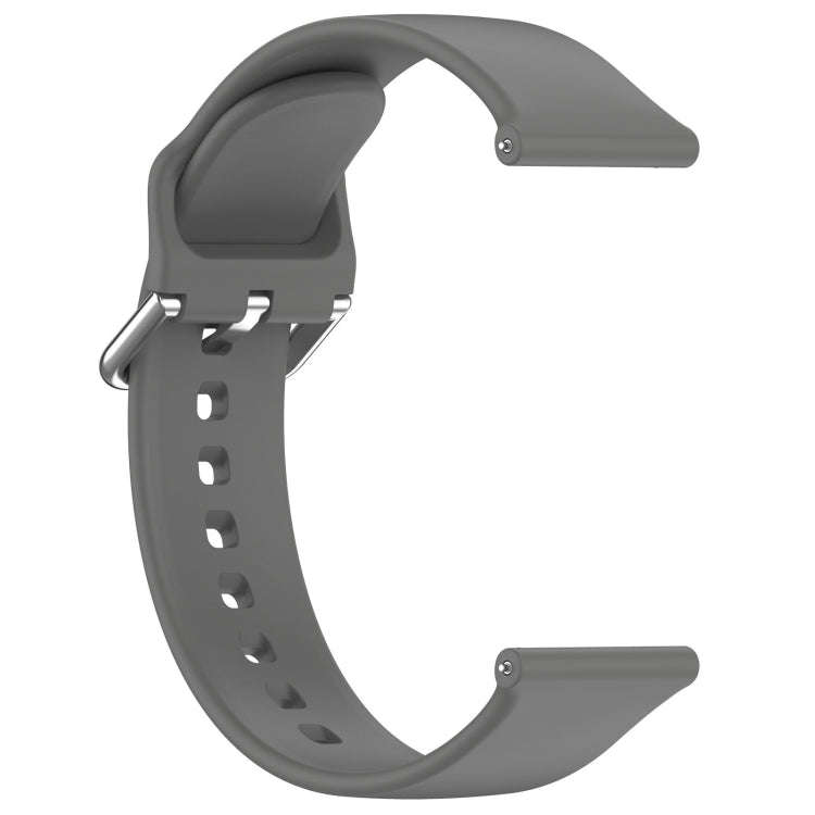 24mm Universal Small Waist Silicone Watch Band(Dark Grey)