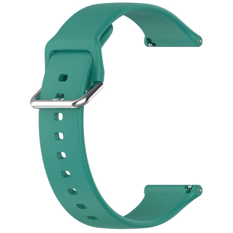 24mm Universal Small Waist Silicone Watch Band(Pine Green)