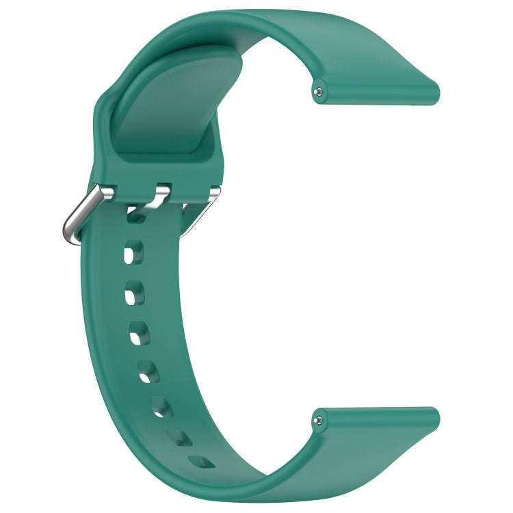 24mm Universal Small Waist Silicone Watch Band(Pine Green)
