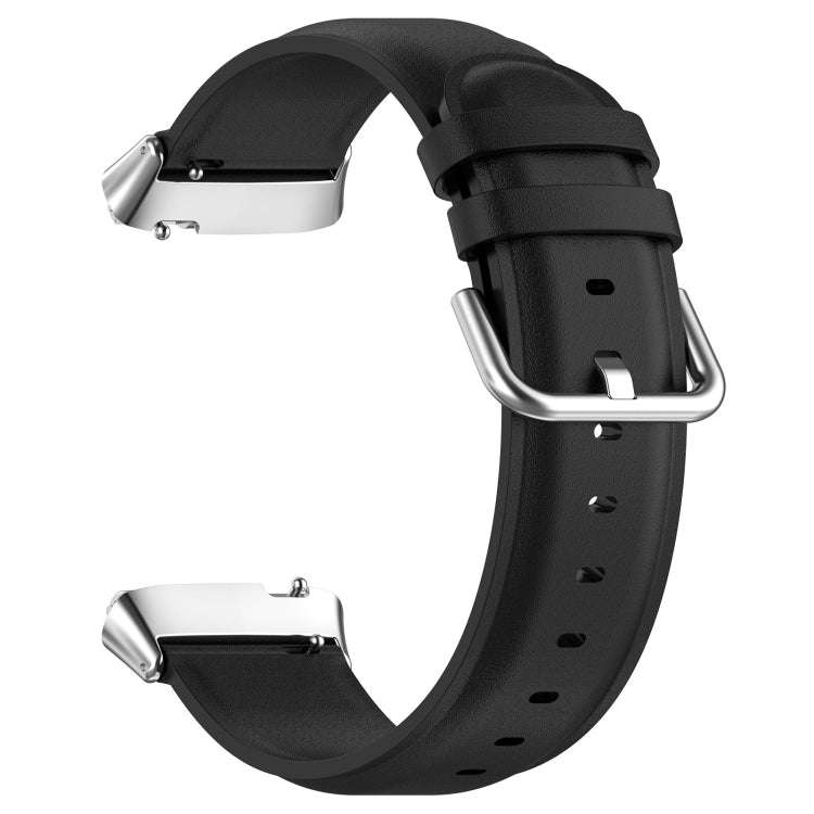 For Redmi Watch 3 Lite / Watch 3 Active Leather Replacement Watch Band(Black)