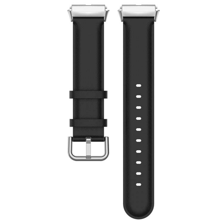 For Redmi Watch 3 Lite / Watch 3 Active Leather Replacement Watch Band(Black)