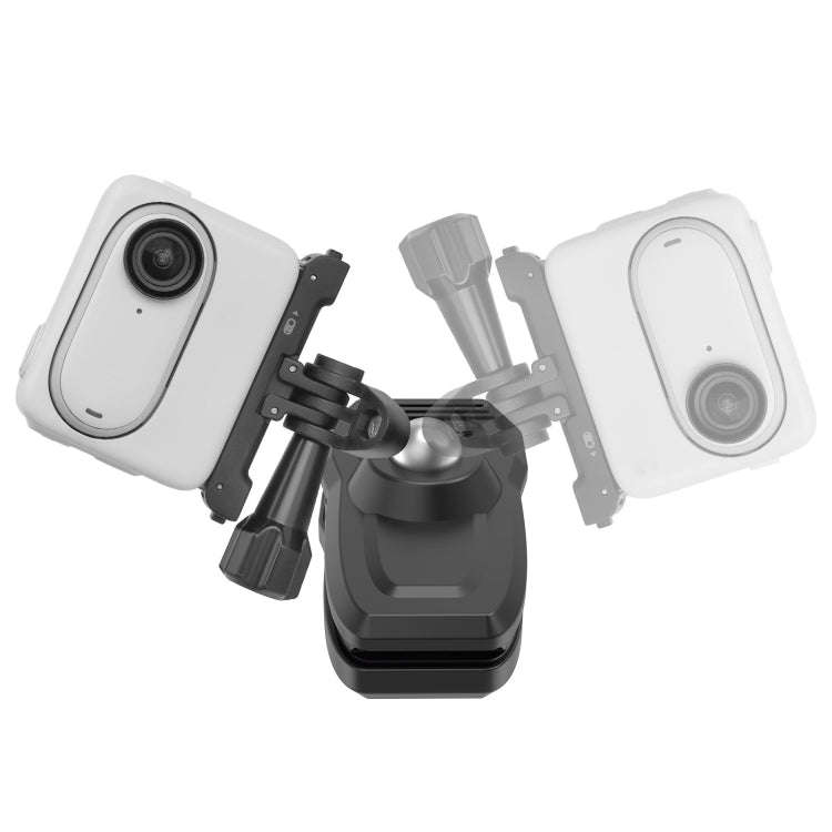 Sunnylife 360 Degree Rotation Swivel Backpack Clip Magnetic Suction Action Camera Mount(Black)