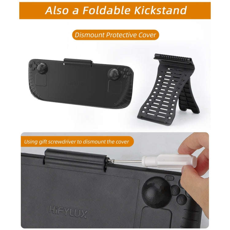 For Steam Deck Hifylux 3 in 1 Gaming Console Protector Guard Monitor Cover Sun Hood Kickstand Hol...