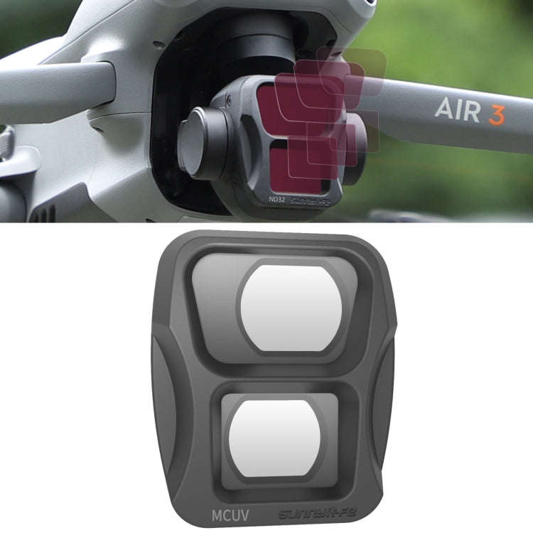 For DJI Air 3 Sunnylife Camera Lens Filter, Filter:MRC UV