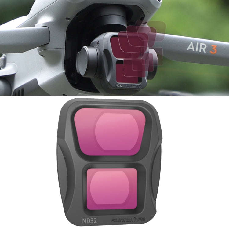 For DJI Air 3 Sunnylife Camera Lens Filter, Filter:ND32