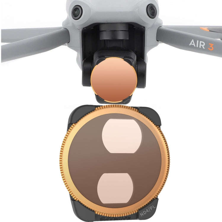 For DJI Air 3 Sunnylife Camera Lens Filter, Filter:ND4/PL
