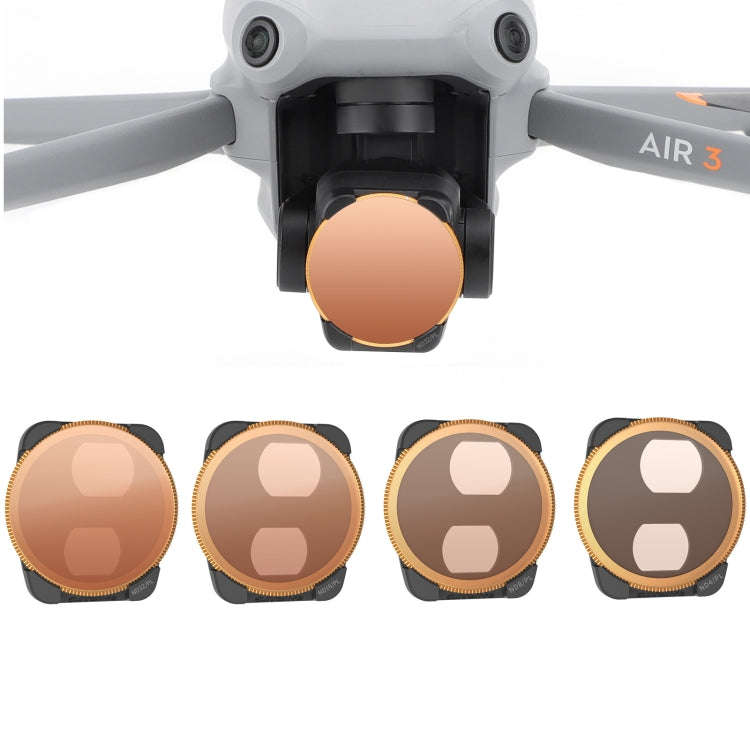 For DJI Air 3 Sunnylife Camera Lens Filter, Filter:4 in 1 ND4/PL ND8/PL ND16/PL ND32/PL