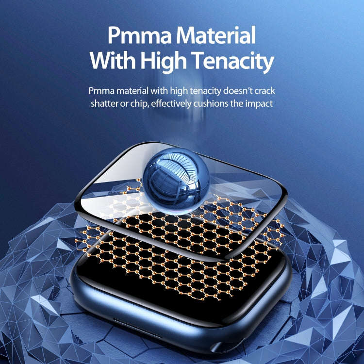 For Apple Watch Series 6 / 5 / 4 / SE 44mm DUX DUCIS Pmma Series 3D Surface Composite Soft Watch ...
