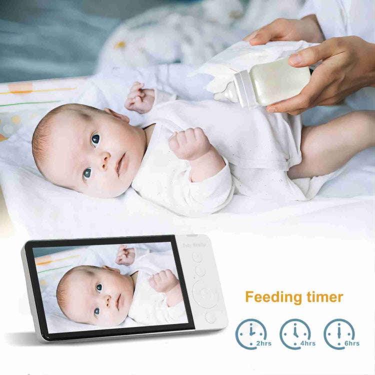 ABM700 5 inch Wireless Video Night Vision Baby Monitor Security Camera(EU Plug)