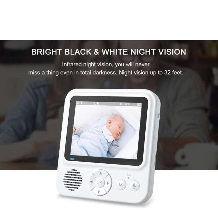 ABM900 2.8 inch Wireless Video Night Vision Baby Monitor Security Camera(US Plug)