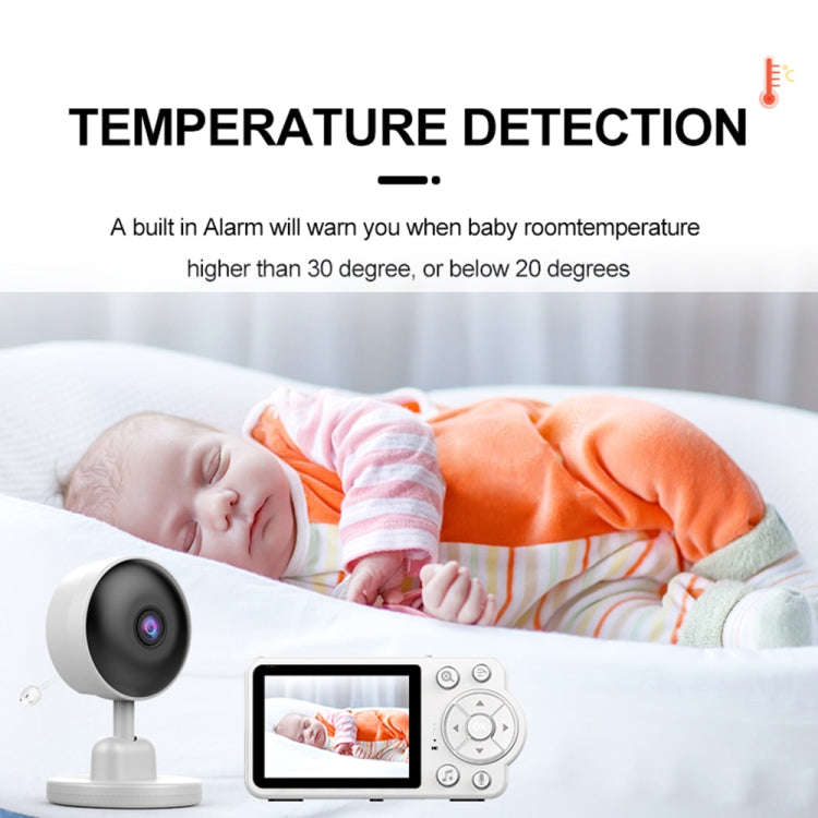 YE10-C3 2.8 inch 2.4G Wireless Video Night Vision Baby Monitor Security Camera(EU Plug)