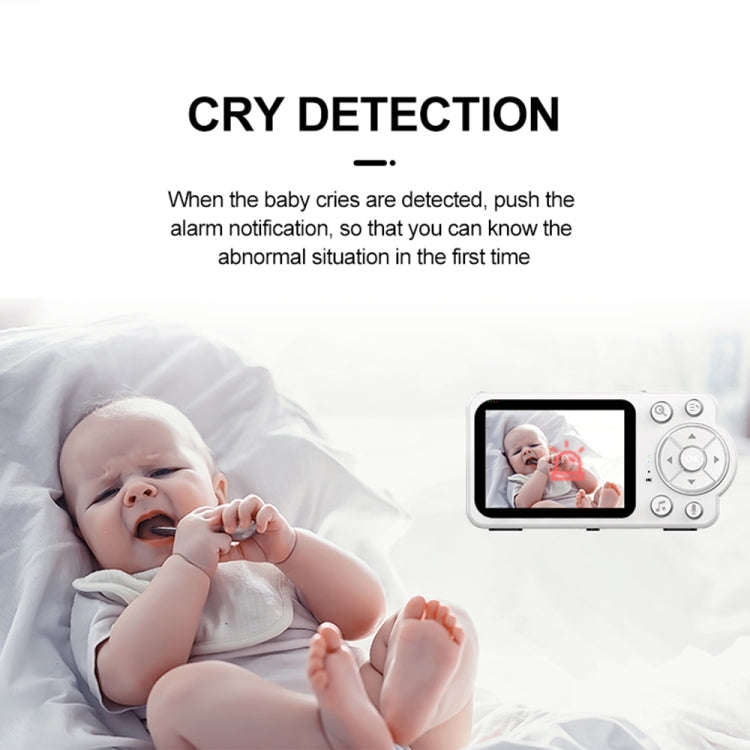 YE10-C3 2.8 inch 2.4G Wireless Video Night Vision Baby Monitor Security Camera(EU Plug)