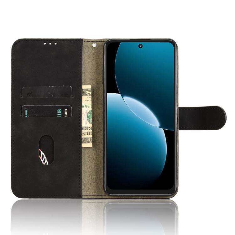 For Huawei Enjoy 80 Skin Feel Magnetic Flip Leather Phone Case(Black)