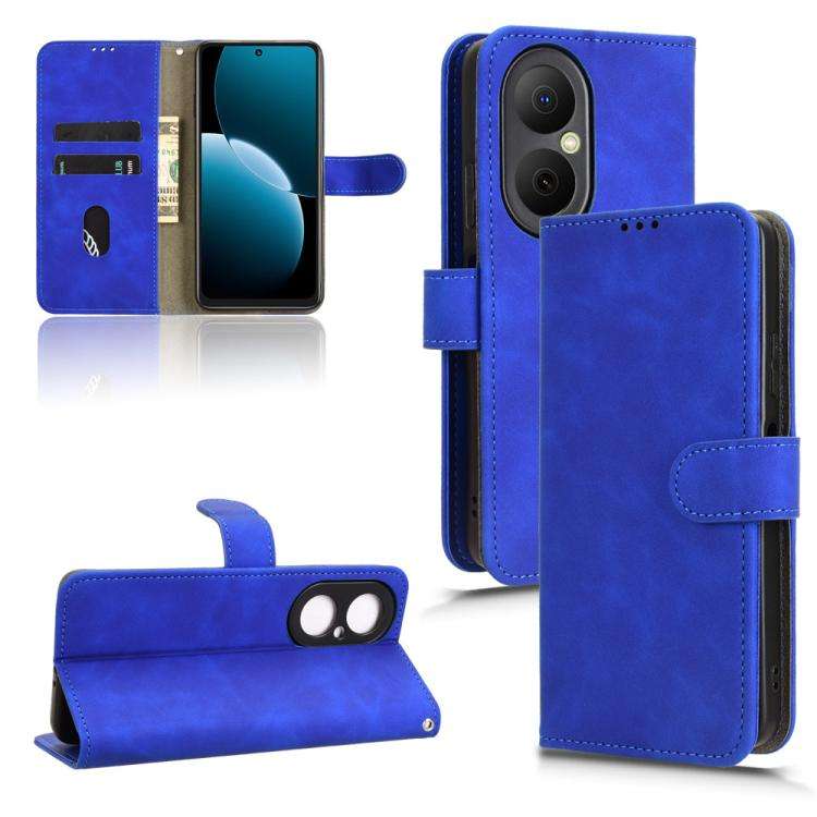 For Huawei Enjoy 80 Skin Feel Magnetic Flip Leather Phone Case(Blue)