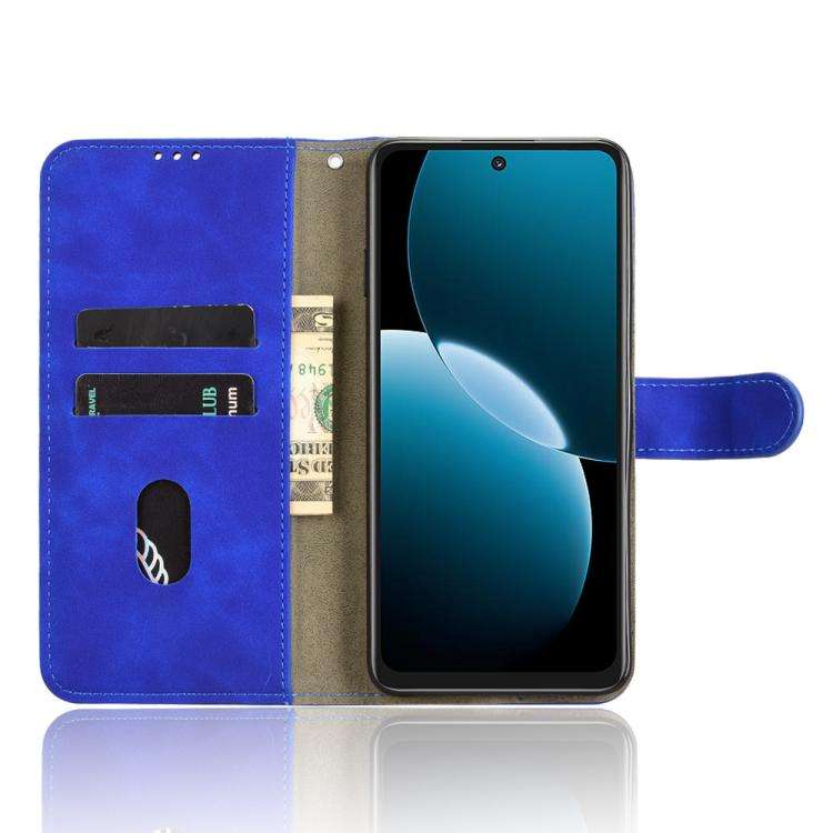 For Huawei Enjoy 80 Skin Feel Magnetic Flip Leather Phone Case(Blue)