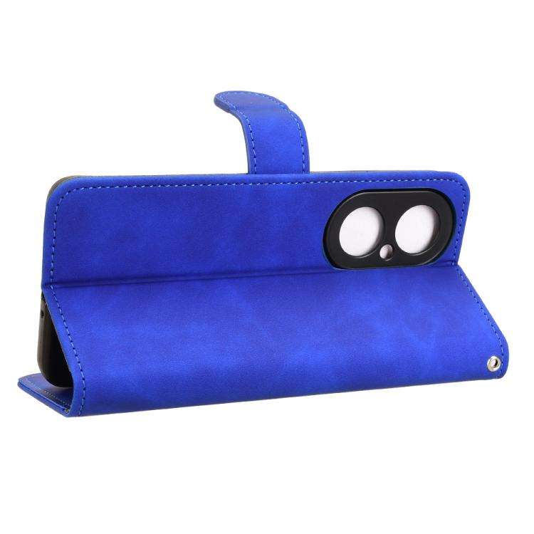 For Huawei Enjoy 80 Skin Feel Magnetic Flip Leather Phone Case(Blue)
