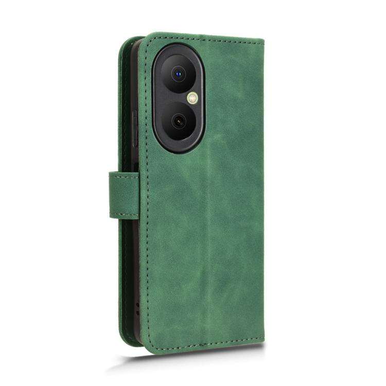 For Huawei Enjoy 80 Skin Feel Magnetic Flip Leather Phone Case(Green)
