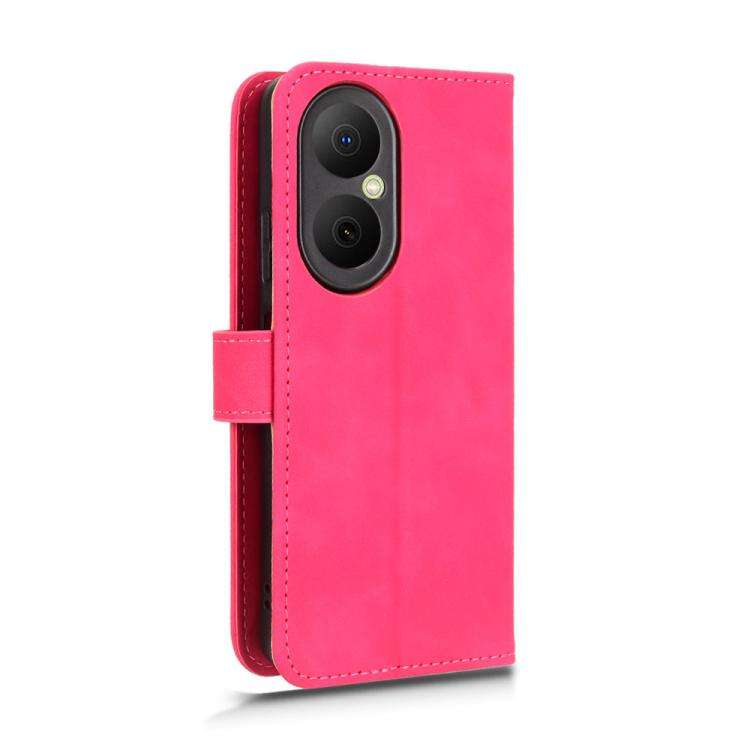 For Huawei Enjoy 80 Skin Feel Magnetic Flip Leather Phone Case(Rose Red)