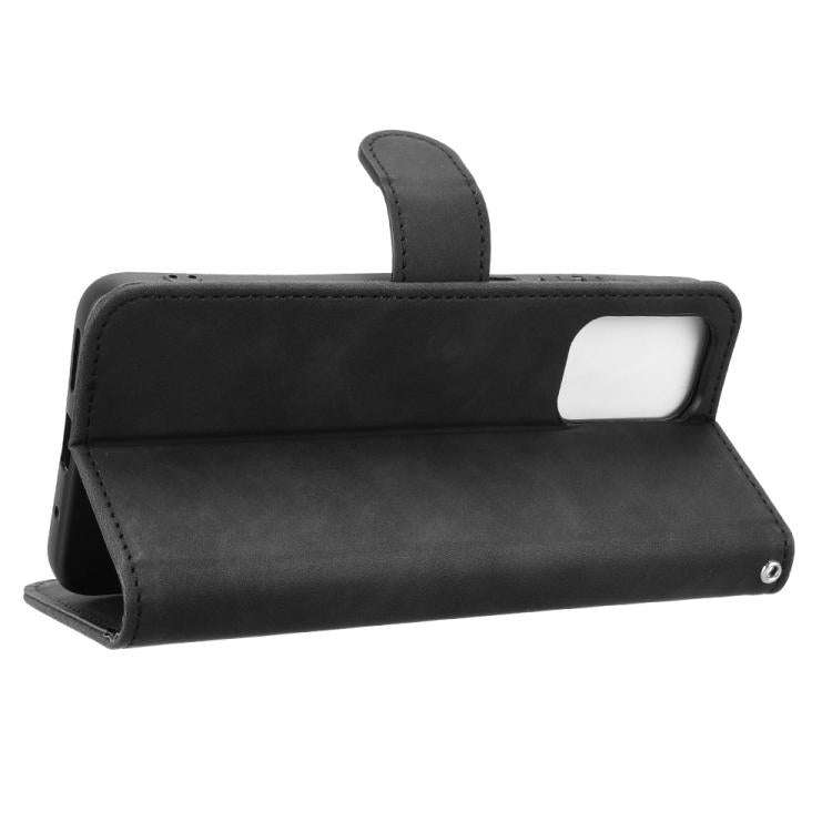 For Motorola Moto G05 / E15 Skin Feel Magnetic Flip Leather Phone Case(Black)
