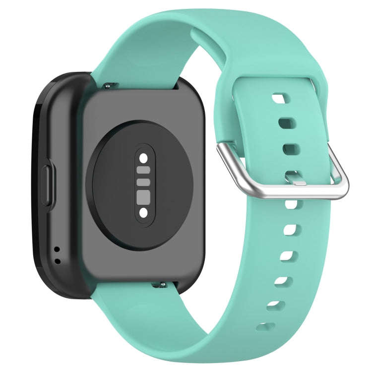 For Amazfit Bip 5 Silicone Watch Band, Size:L Size(Teal)
