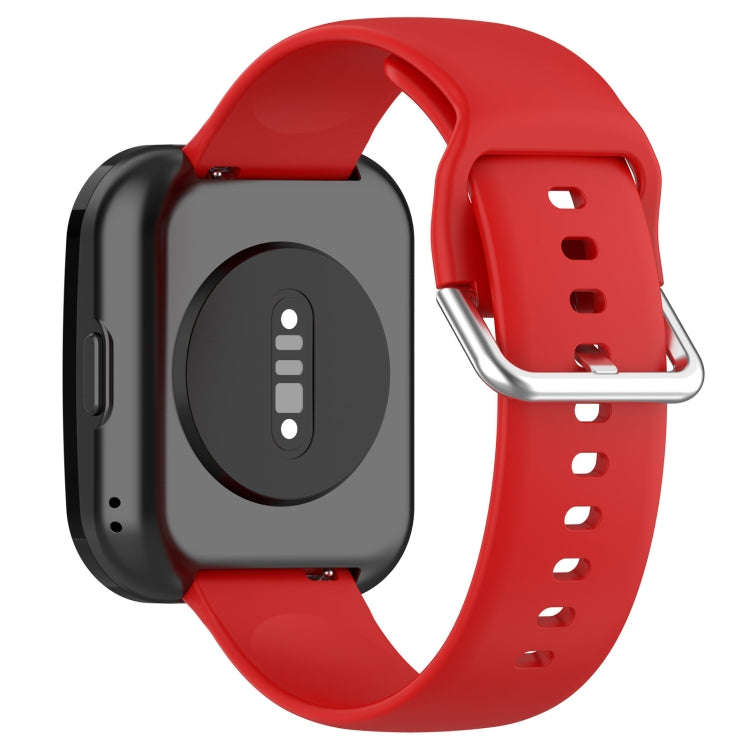 For Amazfit Bip 5 Silicone Watch Band, Size:S Size(Red)