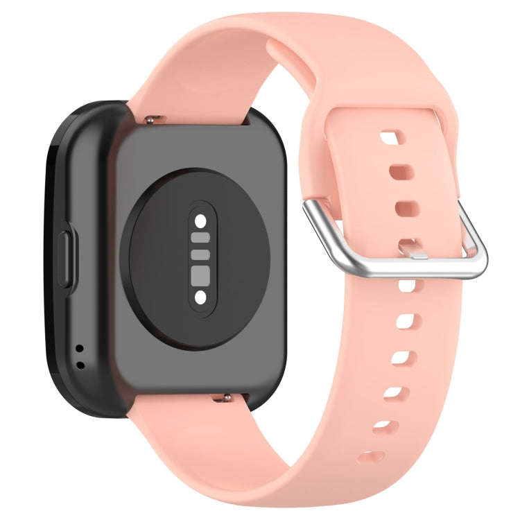 For Amazfit Bip 5 Silicone Watch Band, Size:S Size(Light Pink)