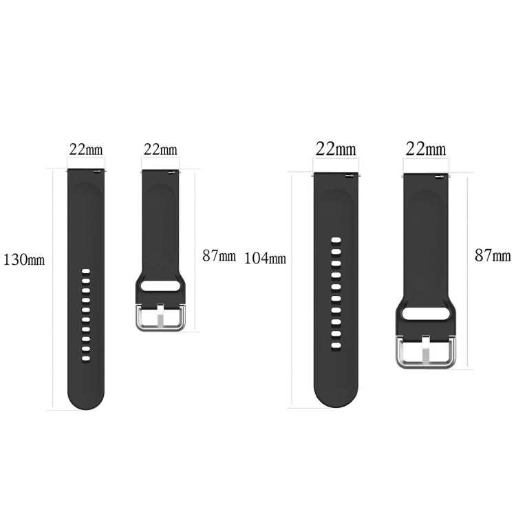 For Amazfit Bip 5 Silicone Watch Band, Size:S Size(Red)
