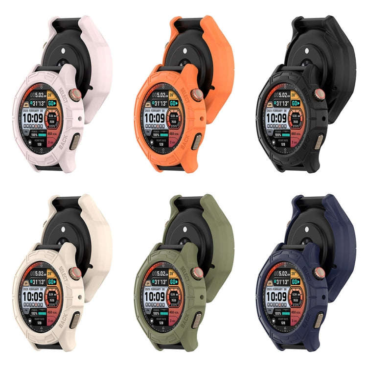 For Amazfit Cheetah / Cheetah Pro Armor Hollow Watch Protective Case(Midnight Blue)