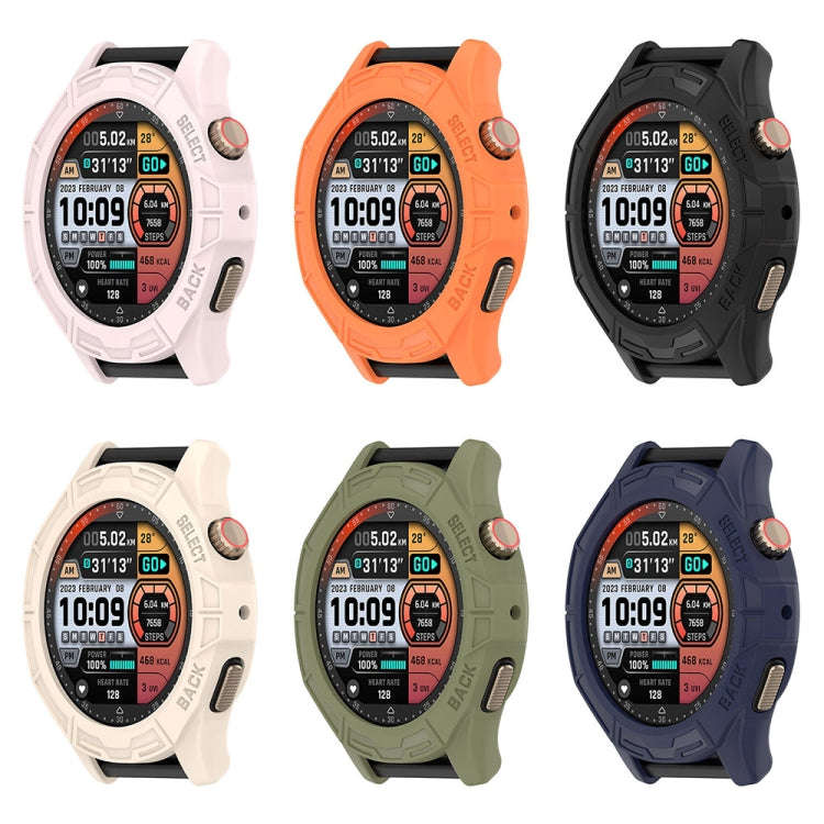 For Amazfit Cheetah / Cheetah Pro Armor Hollow Watch Protective Case(Midnight Blue)