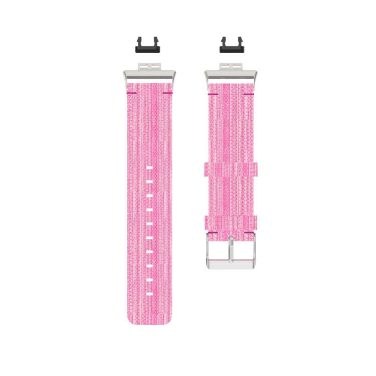 For Huawei Watch Fit Special Edition Nylon Braided Watch Band(Pink)