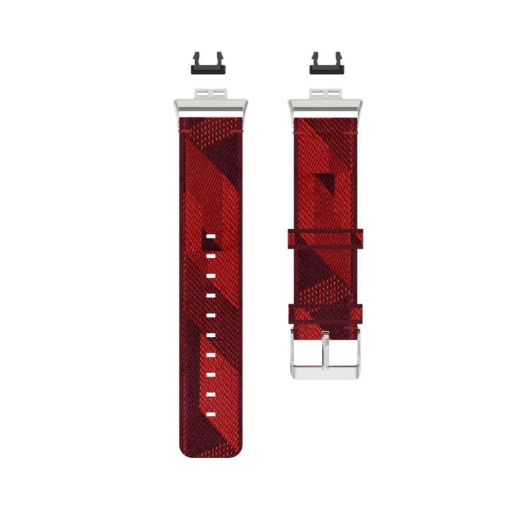 For Huawei Watch Fit Special Edition Nylon Braided Watch Band(Red)