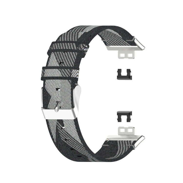 For Huawei Watch Fit Special Edition Nylon Braided Watch Band(Grey)