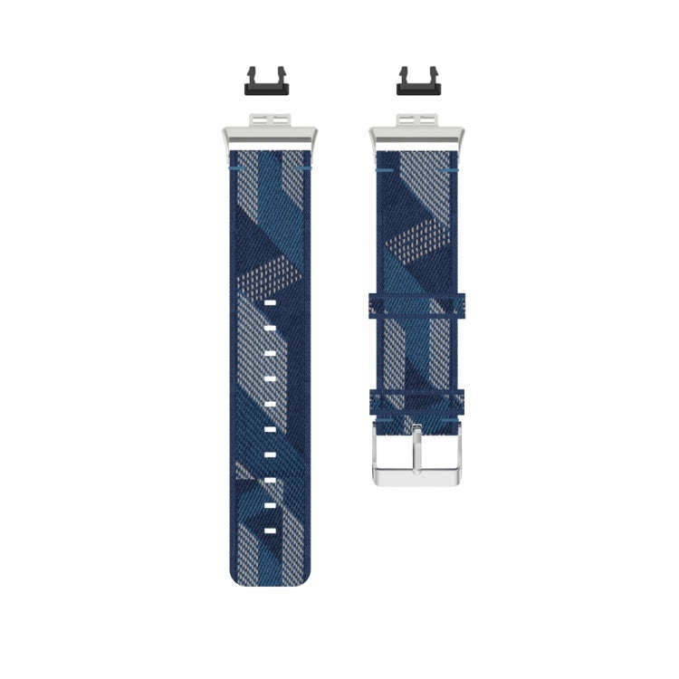 For Huawei Watch Fit Special Edition Nylon Braided Watch Band(Blue)