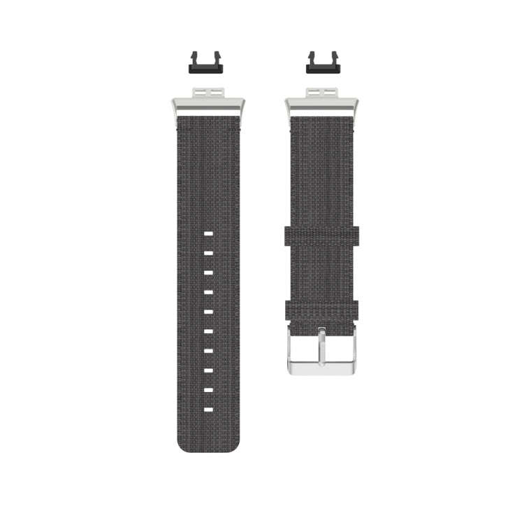 For Huawei Watch Fit Special Edition Nylon Braided Watch Band(Dark Grey)