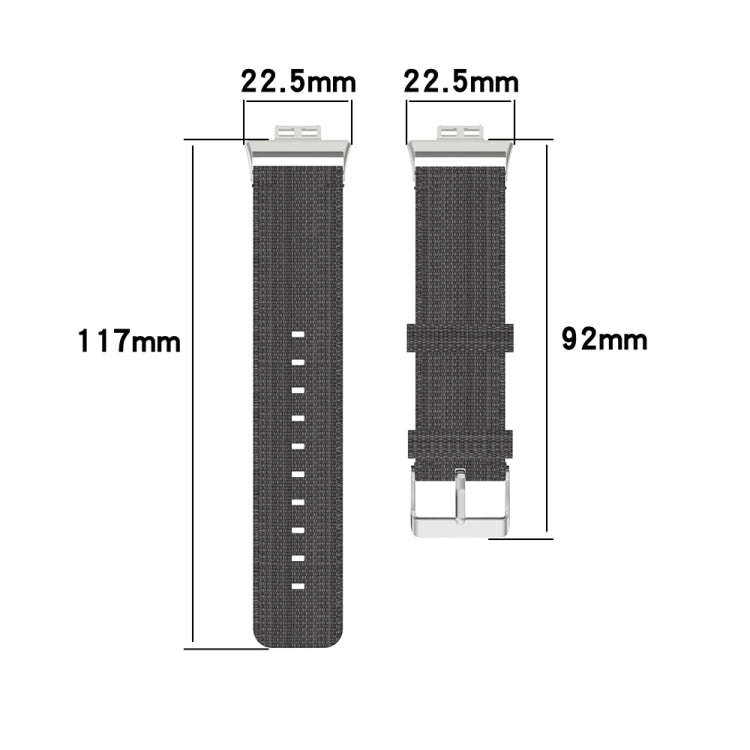 For Huawei Watch Fit Special Edition Nylon Braided Watch Band(Blue)