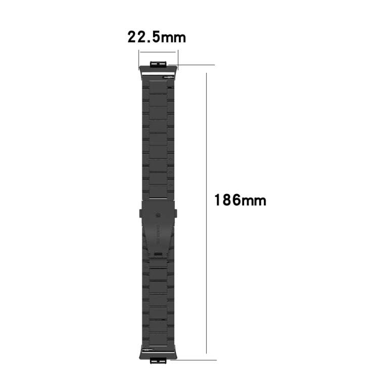 For Huawei Watch Fit Special Edition Three Strains Stainless Steel Watch Band(Colorful)