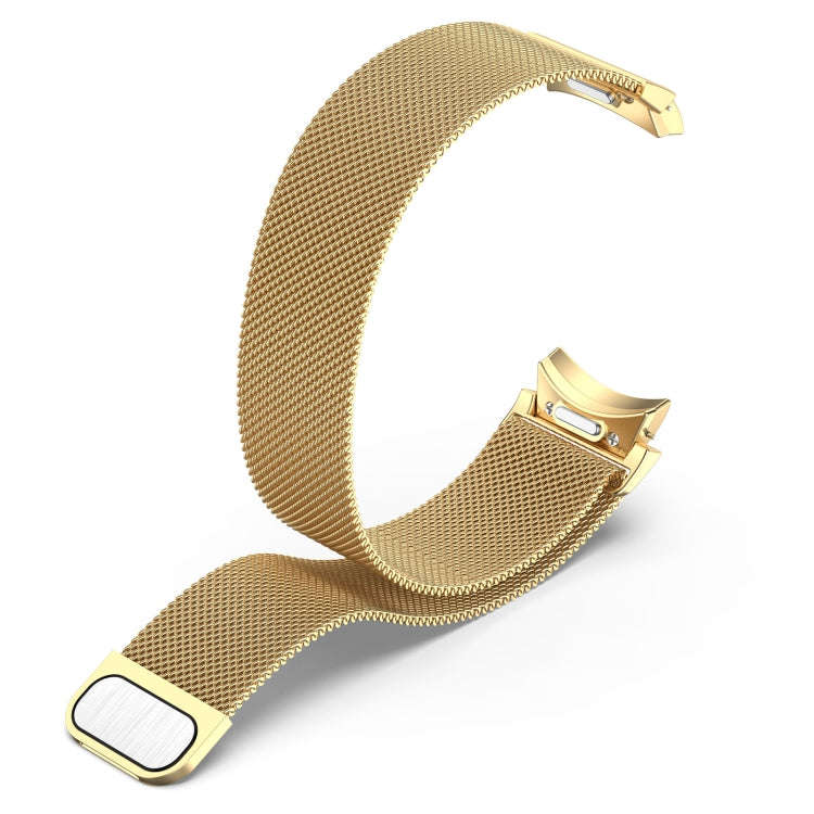For Samsung Galaxy Watch 6 Button Style Milan Magnetic Metal Watch Band(Gold)
