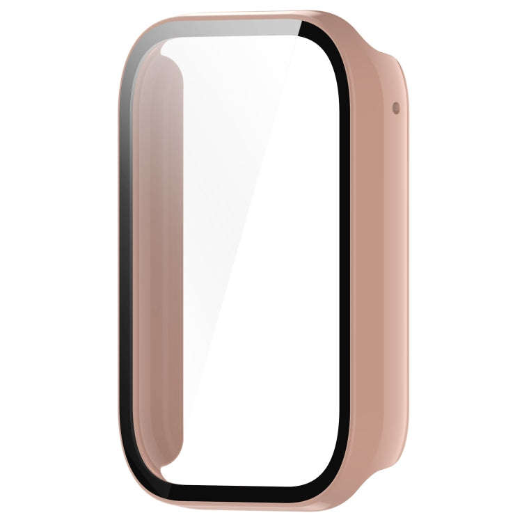 For Xiaomi Mi Band 8 Pro PC + Tempered Glass Film Integrated Watch Protective Case(Pink)