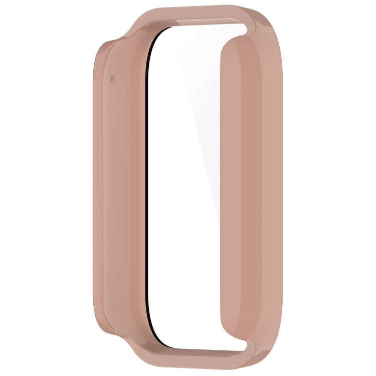 For Xiaomi Mi Band 8 Pro PC + Tempered Glass Film Integrated Watch Protective Case(Pink)
