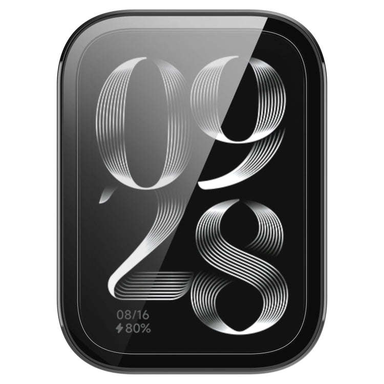 For Xiaomi Mi Band 8 Pro PC + Tempered Glass Film Integrated Watch Protective Case(Black)