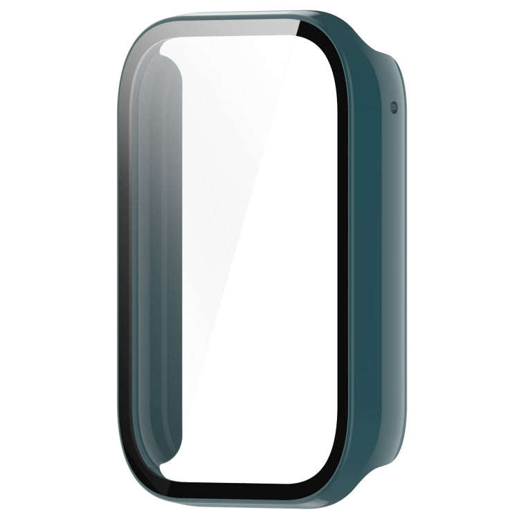 For Xiaomi Mi Band 8 Pro PC + Tempered Glass Film Integrated Watch Protective Case(Pine Green)