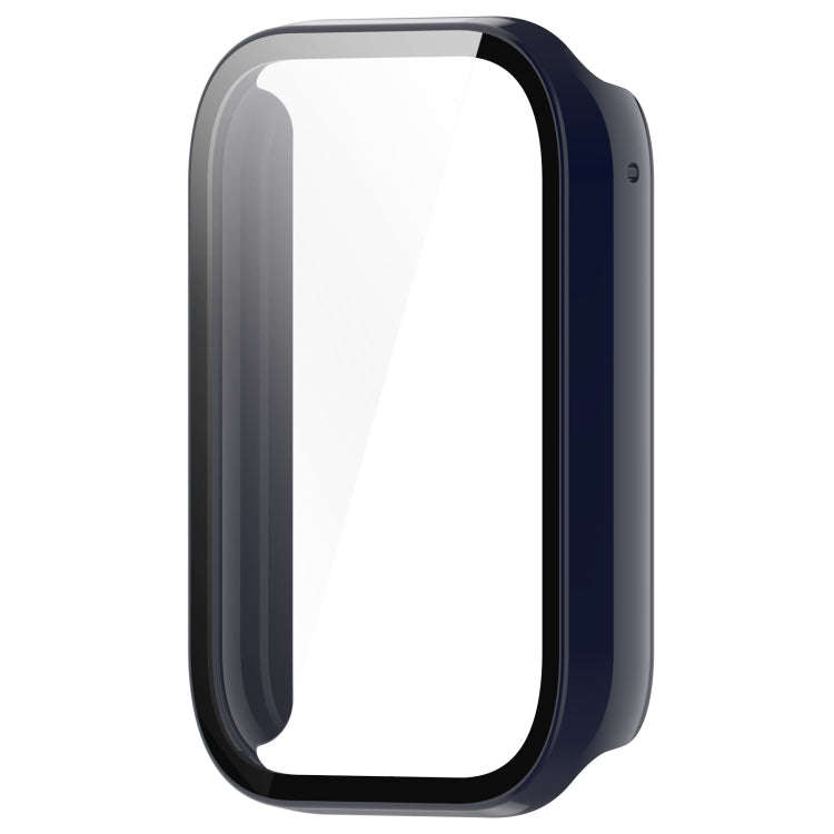 For Xiaomi Mi Band 8 Pro PC + Tempered Glass Film Integrated Watch Protective Case(Ink Blue)