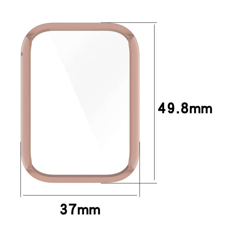 For Xiaomi Mi Band 8 Pro PC + Tempered Glass Film Integrated Watch Protective Case(Transparent)
