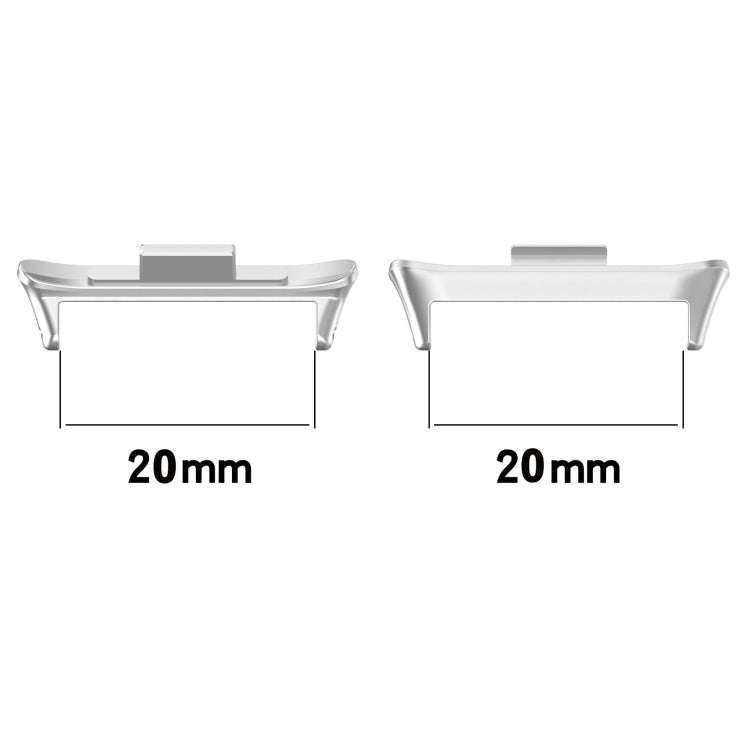 For Xiaomi Mi Band 8 Pro 1 Pair Stainless Steel Metal Watch Band Connector(Rose Gold)
