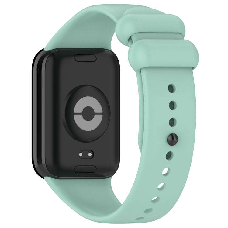 For Xiaomi Smart Band 9 Pro / 8 Pro Solid Color Black Buckle Silicone Watch Band(Teal)