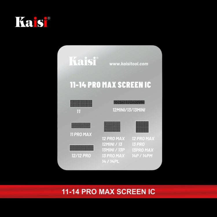 Kaisi LCD Screen IC BGA Reballing Stencil for iPhone 11 to 14 Pro Max